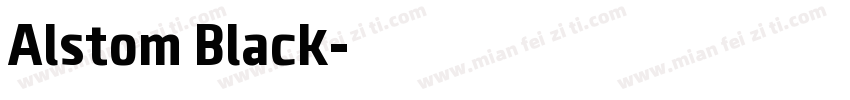 Alstom Black字体转换
